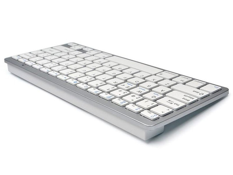 Universelle kabellose Bluetooth-Tastatur für iPad iMac iOS Android Windows BT-Maus, geräuschlos, verstellbarer Ständer