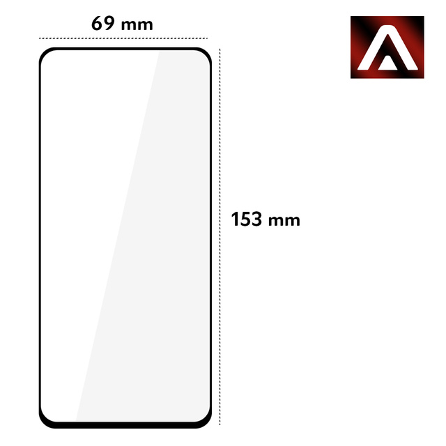 Szkło Alogy Full Glue case friendly do Realme GT 5G Czarne