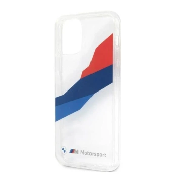 Etui für das Telefon BMW BMHCP12LSKTGT für das Apple iPhone 12 Pro Max 6,7" transparente Hardcase Motorsport Tricolor
