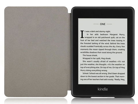 Alogy Leder Smart Case für Kindle Paperwhite 4 schwarz glänzend