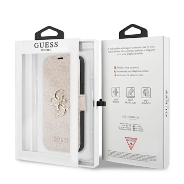Etui Guess GUBKP13X4GMGPI für iPhone 13 Pro Max 6,7" Buch 4G Big Metal Logo