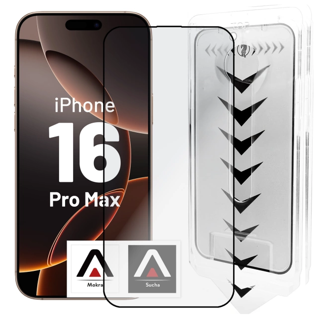 Gehärtetes Glas für Apple iPhone 16 Displayschutzfolie 9H Alogy Heavy Pro™️