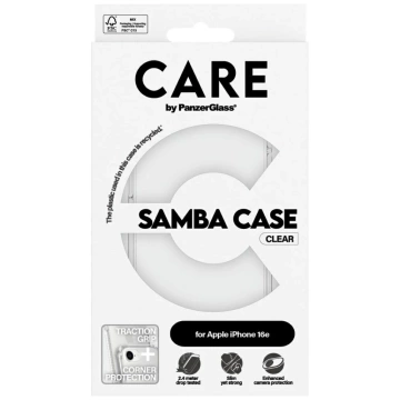 iPhone 16e CARE Case von PanzerGlass Fashion Transparent