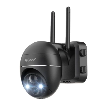 ieGeek Drahtlose WiFi-Außenkamera 3MP ZS-GX1S Schwarz