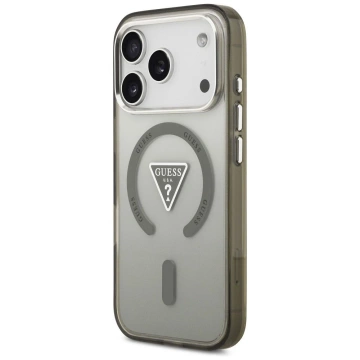 Etui Guess IML Gradient Triangle Logo MagSafe na iPhone 17 Pro - Khaki