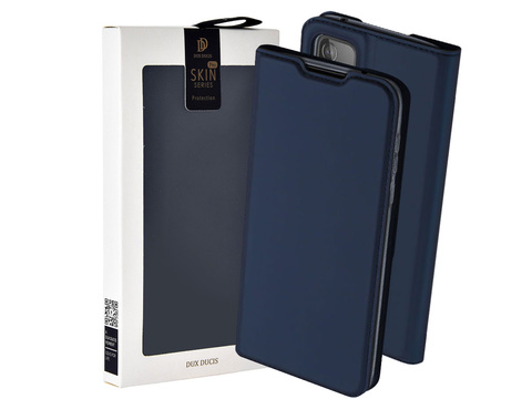 Etui ochronne z klapką Dux Ducis Skin skórzane do Samsung Galaxy A52 5G Granatowe