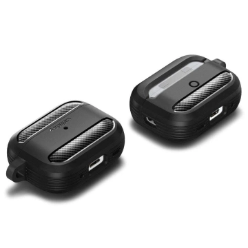 Etui ochronne Spigen Rugged Armor für Apple AirPods Pro 1 / 2 Mattschwarz