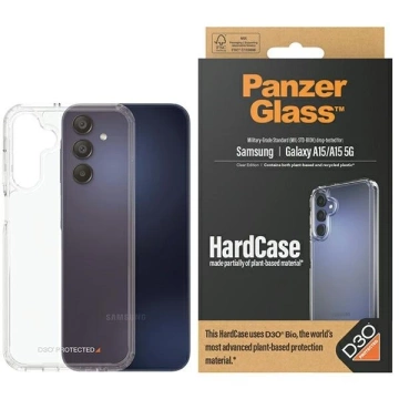 Etui für Samsung Galaxy A15 5G/4G PanzerGlass HardCase D3O MagSafe Transparent