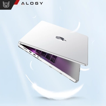 Matte Hülle mit Ständer Alogy ProStand™ Gehäuse für MacBook Air 13,3" (A1932/A2179/A2337) Transparent