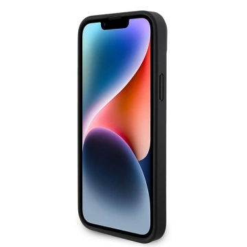 Etui Guess GUHCP15MP4TDSCPK für iPhone 15 Plus 6,7" Hardcase Crossbody 4G Metal Logo czarny/schwarz