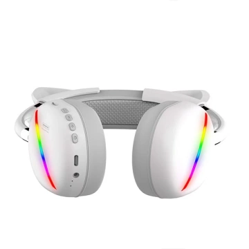 Bluetooth-Kopfhörer Somostel Kids weiß SMS-CJ17 LED RGB