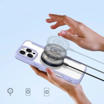 Etui do iPhone 16 Pro Dux Ducis Skin X Pro MagSafe Fioletowe