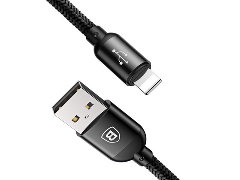Kabel 30cm Baseus 3w1 iPhone Micro USB USB-C 3.5A Drei Primär