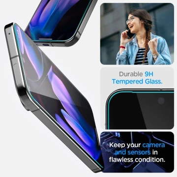 Spigen Glas.Tr „EZ FIT“ gehärtetes Glas 2er-Pack für Google Pixel 9 Pro XL, klar