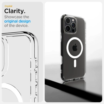 Etui Spigen Ultra Hybrid „T“ Mag Magsafe iPhone 16 Pro Max Weiß