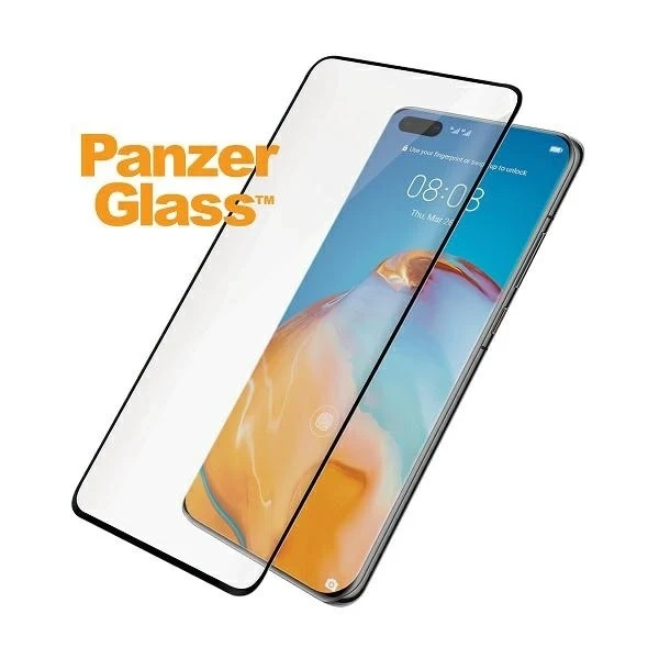 Szkło PanzerGlass Curved Super+ do Huawei P40 Pro /P40 Pro Plus Case Friendly Finger Print czarny/black
