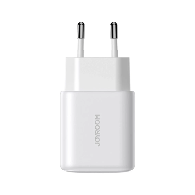 Ładowarka Joyroom Sieciowa USB-C PD 20W - Biała + Kabel USB-C / Lightning 1m