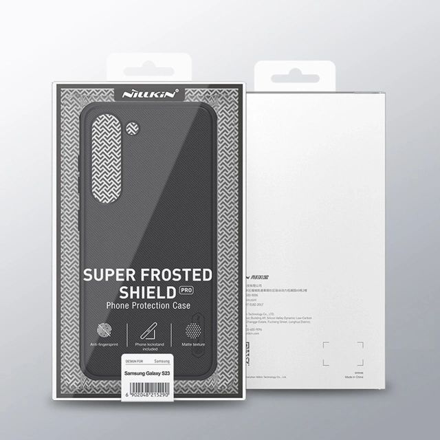 Etui Nillkin Super Frosted Shield Pro etui do Samsung Galaxy S23+ pancerny pokrowiec + podstawka na telefon czerwone