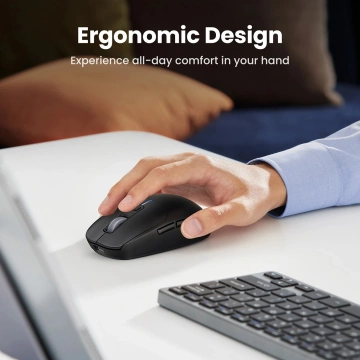 UGREEN MU103 KABELLOSE MAUS 2,4 GHz BT 5.0 DPI USB-C SCHWARZ