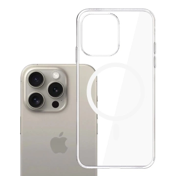 Schutzhülle für Apple iPhone 15 Pro 3mk Clear MagCase