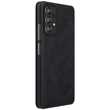 Nillkin Qin Case Case für Samsung Galaxy A33 5G Kameraschutz Holster Cover Flip Cover Schwarz