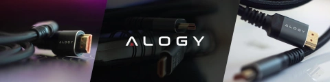 Kabel HDMI 2.1 Alogy 2m 8K PREMIUM ULTRA High Speed ​​60Hz 48GBps Czarny