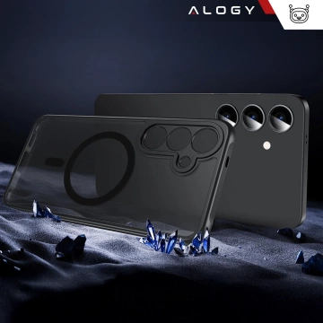 Hülle für Apple iPhone 16 Pro Max Alogy Anti-Shock Hybrid Case für MagSafe Transparent