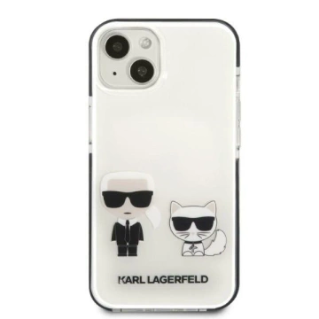 Etui ochronne na telefon Karl Lagerfeld KLHCP13STPEKCW do Apple iPhone 13 Mini 5,4" hardcase biały/white Karl&Choupette