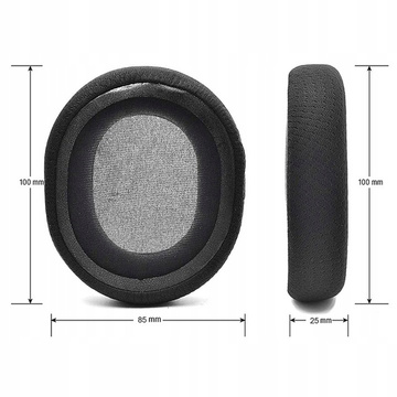 Ohrenschützer Alogy Ohrpolster für STEELSERIES ARCTIS 1 3 5 7 PRO 9X Schwarz