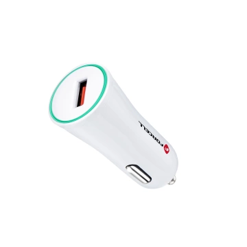 Forcell Quick Charge 3.0 2,4 A Autoladegerät Weiß