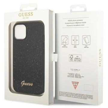 Etui Guess GUHCP14MHGGSHK für Apple iPhone 14 Plus 6,7" Czarny/Black Hard Case Glitter Script