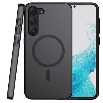 Gebaut mit Telefon MagMat Case auf MagSafe auf Samsung Galaxy S23 Mattschwarz