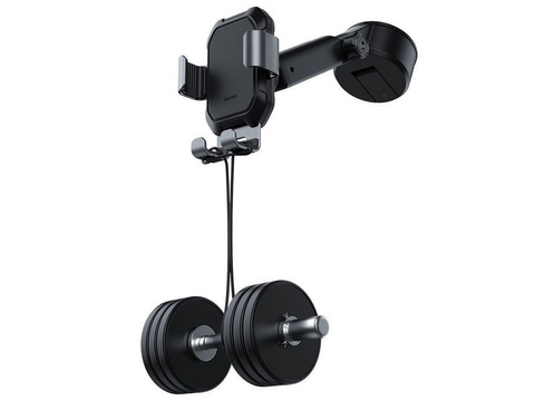 Baseus Tank Handyhalter Schwerkraft auf der Glasplatte Schwarz