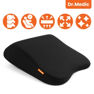Poduszka do Samochodu pod Głowę Kark Szyję DR.MEDIC ErgoNeck™ Ergonomiczna poduszka na fotel zagłówek krzesło gamingowa do biura auta dla kierowcy pasażera