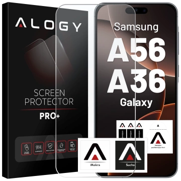 Szkło hartowane do Samsung Galaxy A56/A36 5G 2025 ochronne szkiełko na ekran 9H Alogy Heavy Pro+™️