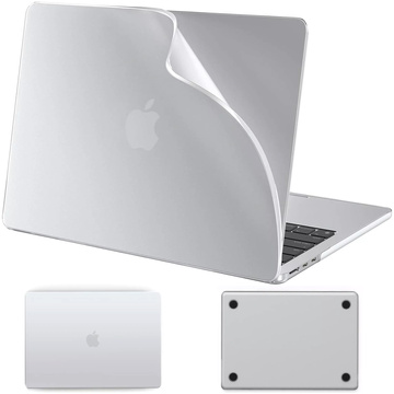 Schutzhülle für Apple MacBook Air 13,6" - M2/M3 2022/2023/2024/2025, Alogy AirGuard™ Flexible Hülle, Matt Transparent Weiß