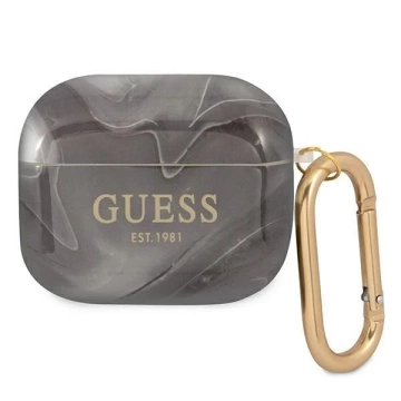 Guess GUA3UNMK AirPods 3 Cover Czarny/Black Marble Collection