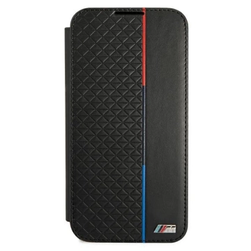 Etui BMW BMBKS22STRTBK für Samsung Galaxy S22 Bücherregal M Collection Triangles