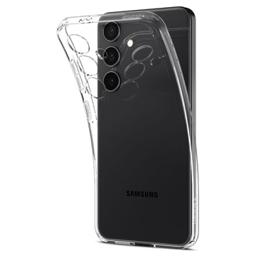 Hülle für Samsung Galaxy S24 Spigen Liquid Crystal Case Handyhülle Rückseite aus kristallklarem Glas