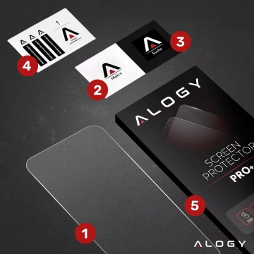 Gehärtetes Glas für Apple iPhone 16 Pro Max Displayschutzfolie 9H Alogy Heavy Pro™️