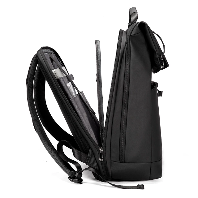 Plecak wodoodporny Bange na laptopa 15.6" miejski podróżny 43x30x18 cm do pracy samolotu męski damski Czarny