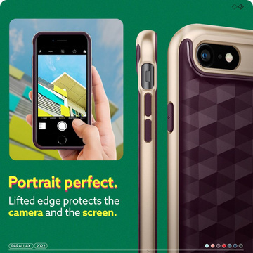 Etui Caseology Parallax für Apple iPhone 7 / 8 / SE 2020 / 2022 Burgund