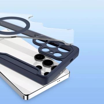 Etui Portfelowe do Samsung Galaxy S25 Ultra Dux Ducis Skin X Pro Niebieskie