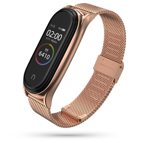 MilaneseBand Armband für Xiaomi Mi Smart Band 5/6/6 NFC Roségold