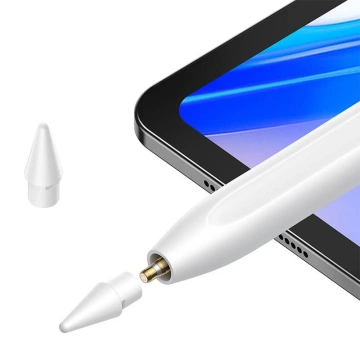 Baseus Stylus aktiver passiver Eingabestift mit Batterieanzeige (weiß)