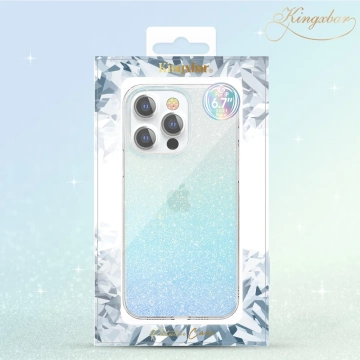 Kingxbar Streamer Series Luxury Elegant Case für iPhone 13 Pro Blau (Dreieck)