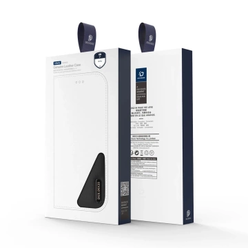 iPhone 16 Pro Dux Ducis Hivo Lederhülle mit RFID Schwarz