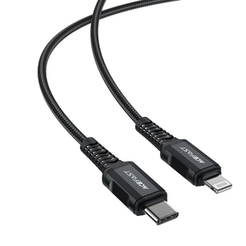 Acefast Kabel MFI USB Typ C - Lightning 1,8m, 30W, 3A schwarz (C4-01 C Schwarz)