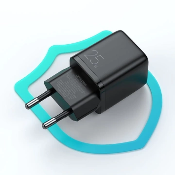 Joyroom Kleines schnelles USB-Typ-C-PD-Ladegerät 25 W EU-Stecker Schwarz (L-P251)