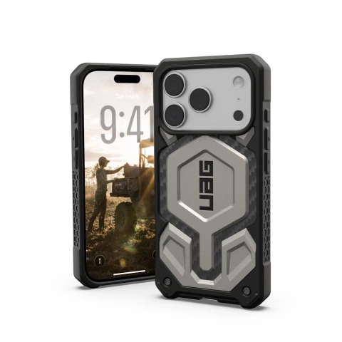 Etui do iPhone 17 Pro UAG Monarch Pro MagSafe Titanium